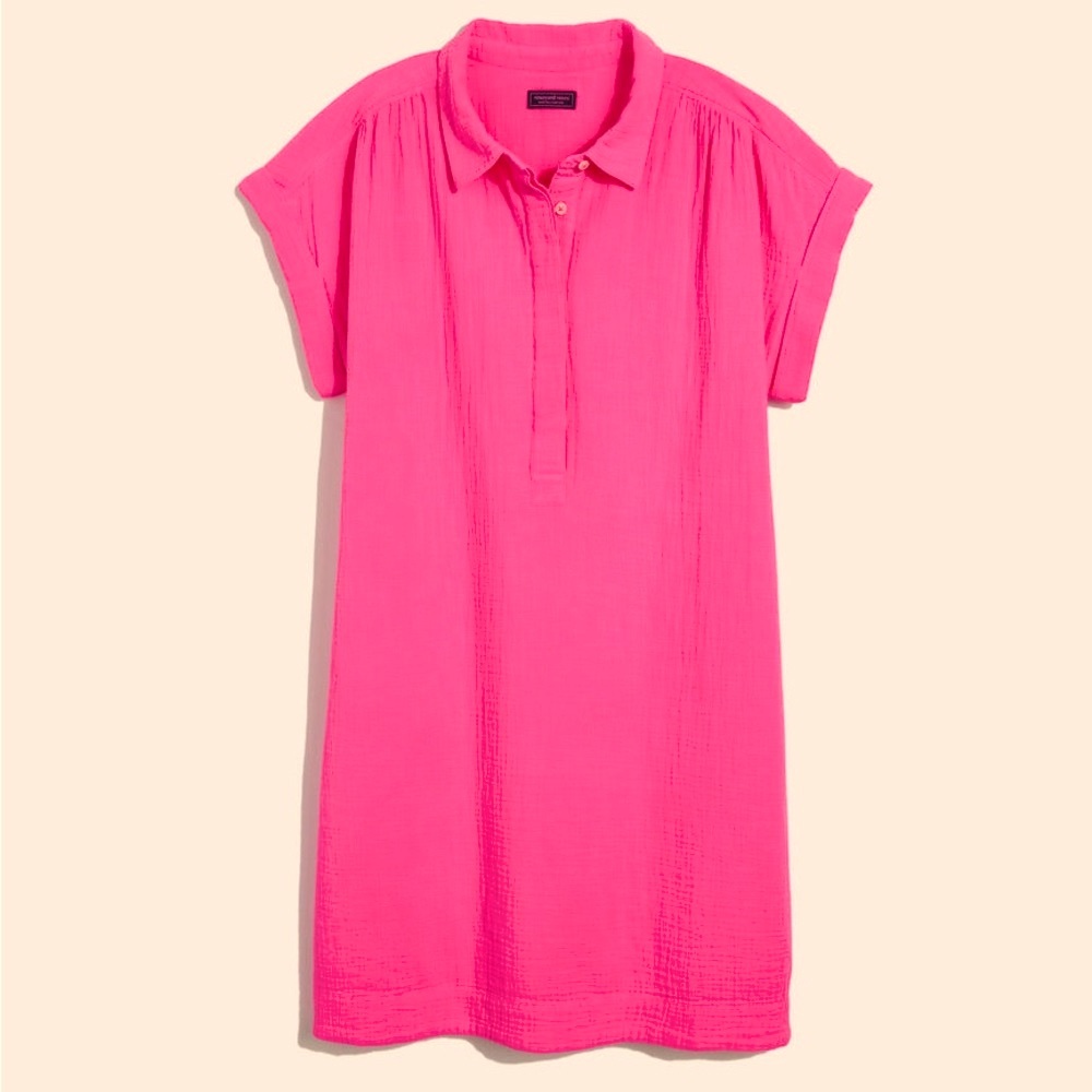 Gorgeous Vineyard Vines. Vibrant Pink Dress. Sz M. NWT.